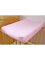 Jersey poťah na prebaľovaciu podložku 60cm x 80cm - ružový