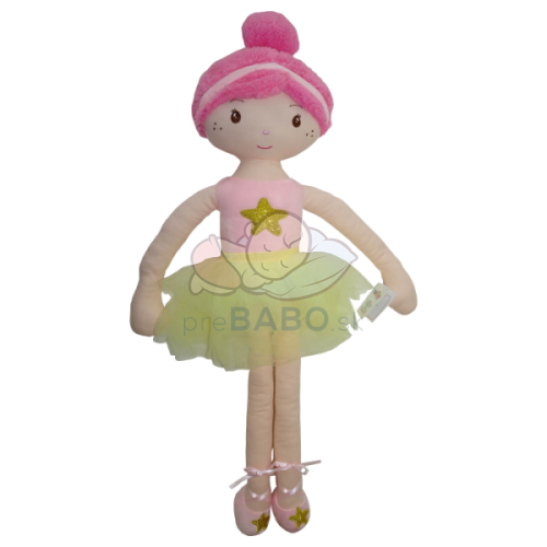 Handrová bábika Tulilo Balerína, 70 cm - ružová