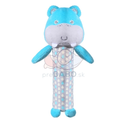 Plyšová pískacia hračka Hippo Marcel, 17 cm