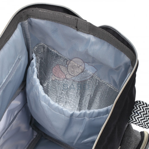 BabyOno Batoh, taška ku kočíku Oslo Style + prebaľovacia podložka zdarma - sivá