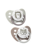 Anatomický cumlík BabyOno Natural Nursing, 6 - 18 m - šedý, 2ks