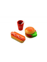 Lelin Drevená hračka - Fast food sada