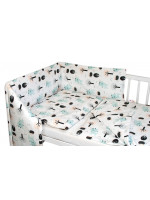 Baby Nellys Mantinel s obliečkami - Srnečci, 135x100