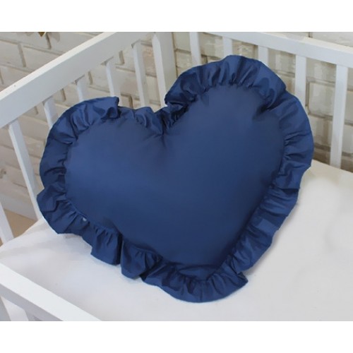 Baby Nellys Dekoračné obojstranný vankúšik - Srdce, 45 x 40 cm - tmavě modré