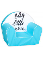 Baby Nellys Detské kresielko, pohovka LUX Little Prince, modré