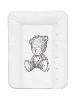 NELLYS Prebaľovacia podložka, mäkká, TEDDY, 70 x 50cm, biela