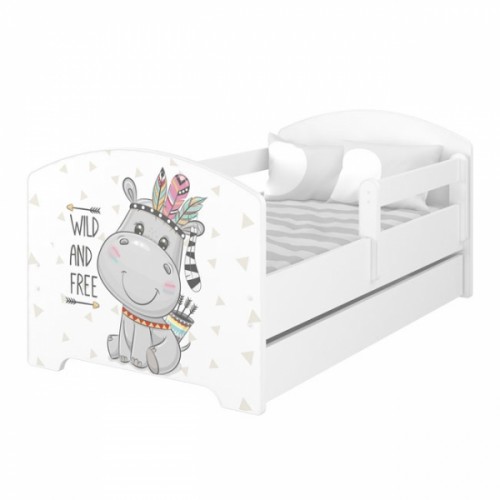 Babyboo Detská posteľ 140 x 70 cm - Hippo