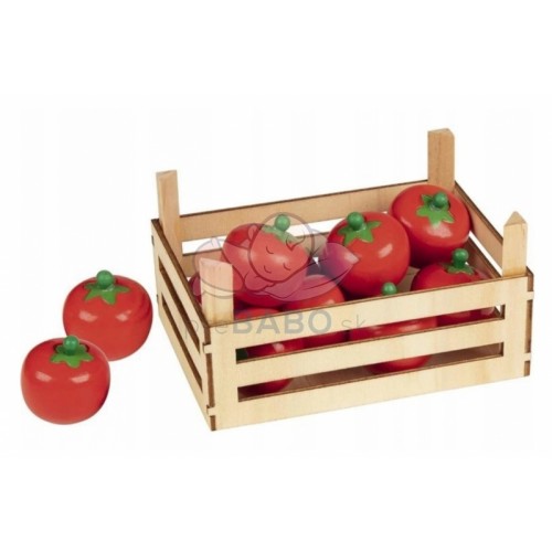Goki Drevený košík s paradajkami