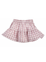 Pinokio Kockovaná letné sukne Sweet Cherry - lila / biela, veľ. 74
