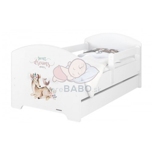 Babyboo Detská posteľ 140 x 70 cm - Sweet Dreams
