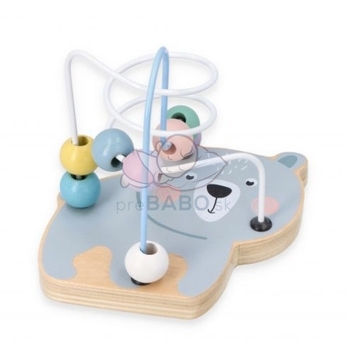 Adam Toys Edukačný labyrint Macko - modrý