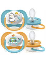 AVENT Cumlík Ultra Air Animals, 6-18m - Tučniak/Korytnačka, modrý, oranžový