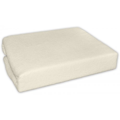 Nepremokavé froté prestieradlo do kočíka 75 x 35 - ecru