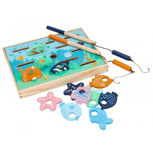 Adam Toys Edukačná hra/vkladačka - Chyť rybičku
