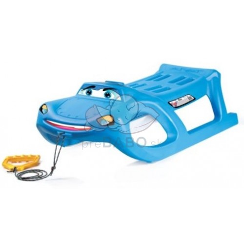 TULIMI Sánky plastové CAR SMILE, 91,3x29,1x44,9, nosnosť 50kg, modré