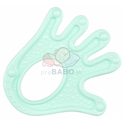 Canpol Babies Elastické hryzátko - rôzne tvary, mátová/zelená