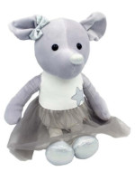 Plyšová hračka Tulilo Myška Lila, 33 cm - sivá