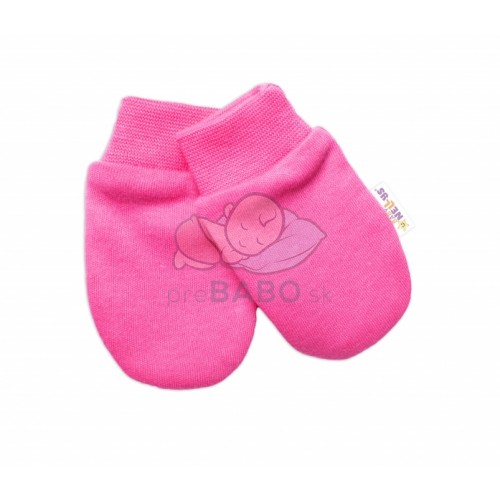 Baby Nellys Dojčenské rukavičky Basic Pastel, ružové