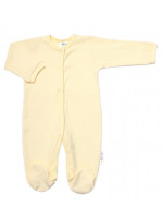 Baby Nellys 5-dielna rebrovaná súpravička do pôrodnice BOY, žltá, veľ. 68