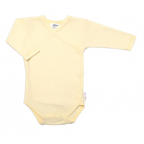 Baby Nellys 5-dielna rebrovaná súpravička do pôrodnice BOY, žltá, veľ. 68