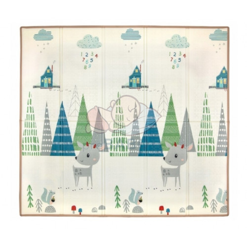 Milly Mally Skladacia penová podložka, 197 x 177cm - Play Deer