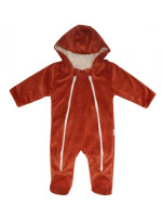 Mamatti Dojčenský overal VELVET, Baby Fox - hnědý, veľ. 62