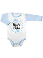 Body dl.rukáv s vtip. textom Baby Nellys, Malá láska, vel. 86, chalan