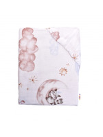 Baby Nellys Bavlnené prestieradlo - Sweet Dreams, biela, 140 x 70 cm