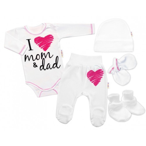 Baby Nellys Súpravička do pôrodnice  I love mom & dad, holka