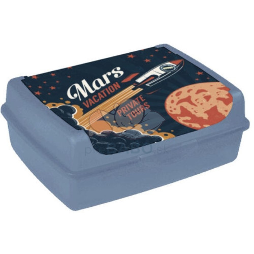 Box na desiatu Space Tour - midi 1 l, modrý
