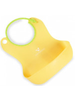 Cangoroo Silikonový podbradník Baby Bib Am Am - žlutý