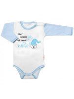 Body dl. rukáv s vtipným textom Baby Nellys, Keď nespím ja, tak nespí nikto, veľ. 80, kluk