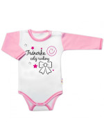 Body dlhý rukáv s vtipným textom Baby Nellys, Trenérka celej rodiny, veľ. 80