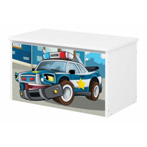 Babyboo Box na hračky s motívom Polícia