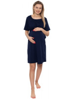 Dámska tehotenská/dojčiaca nočná košeľa Luna, granat, veľ. XXL