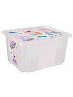 Box na hračky Prasiatko Peppa 45 l, transparentný
