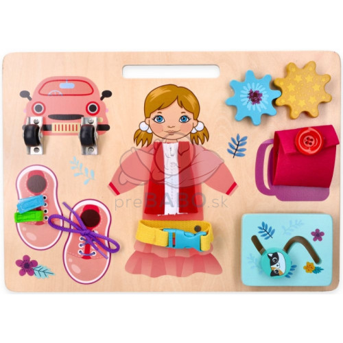 Adam Toys Vzdělávacia závesná, náučná tabuľa - Anička