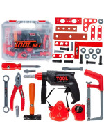 Detský Kufor s vŕtačkou a náradím, Tool set Tulimi, 36 ks