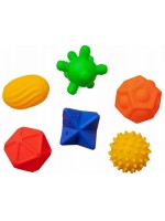 Edukačné, senzorické farebné loptičky/ježečkovia Hencz Toys, 6ks v krabičke