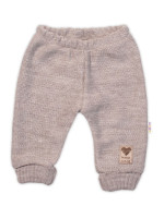 Pletené dojčenské nohavice Hand Made Baby Nellys, béžové, veľ. 68/74