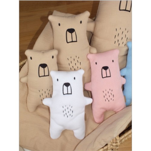 Maznáčik, hračka pre bábätká Z&Z Mini Bear 36 cm, biely