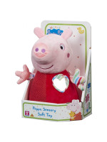 Zmyslová edukačná hračka PEPPAPIG, plyšová, 12,5 cm, červená