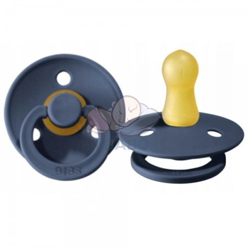 Kaučukový cumlík BIBS, 0-6 m, tm. modrý