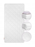 Detský matrac do postieľky Baby Nellys, pena/kokos 140x70x10cm - biela