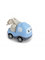 Stavebné mini autíčko na zotrvačník Tulimi - modré