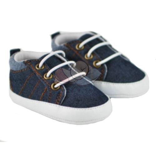 Dojčenské capáčky/topánočky, plátené, jeans, Boy