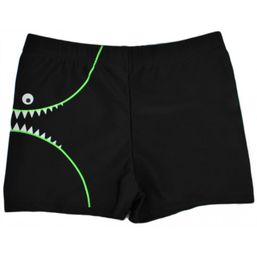 Chlapčenské plavky - Noviti, Shark, čierno/zelená, veľ. 128/134