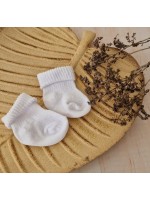 Dojčenské ponožky bavlna, Z&Z, biele, 3-6 m