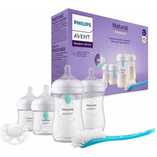 Dojčenské fľaštičky, štartovacia sada Natural Avent Response s AirFree ventilom