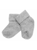 Dojčenské ponožky, Baby Nellys, šedé, veľ. 3-6 m